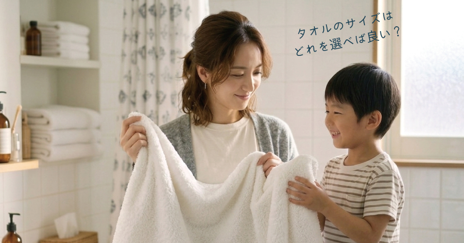 タオルサイズの選び方