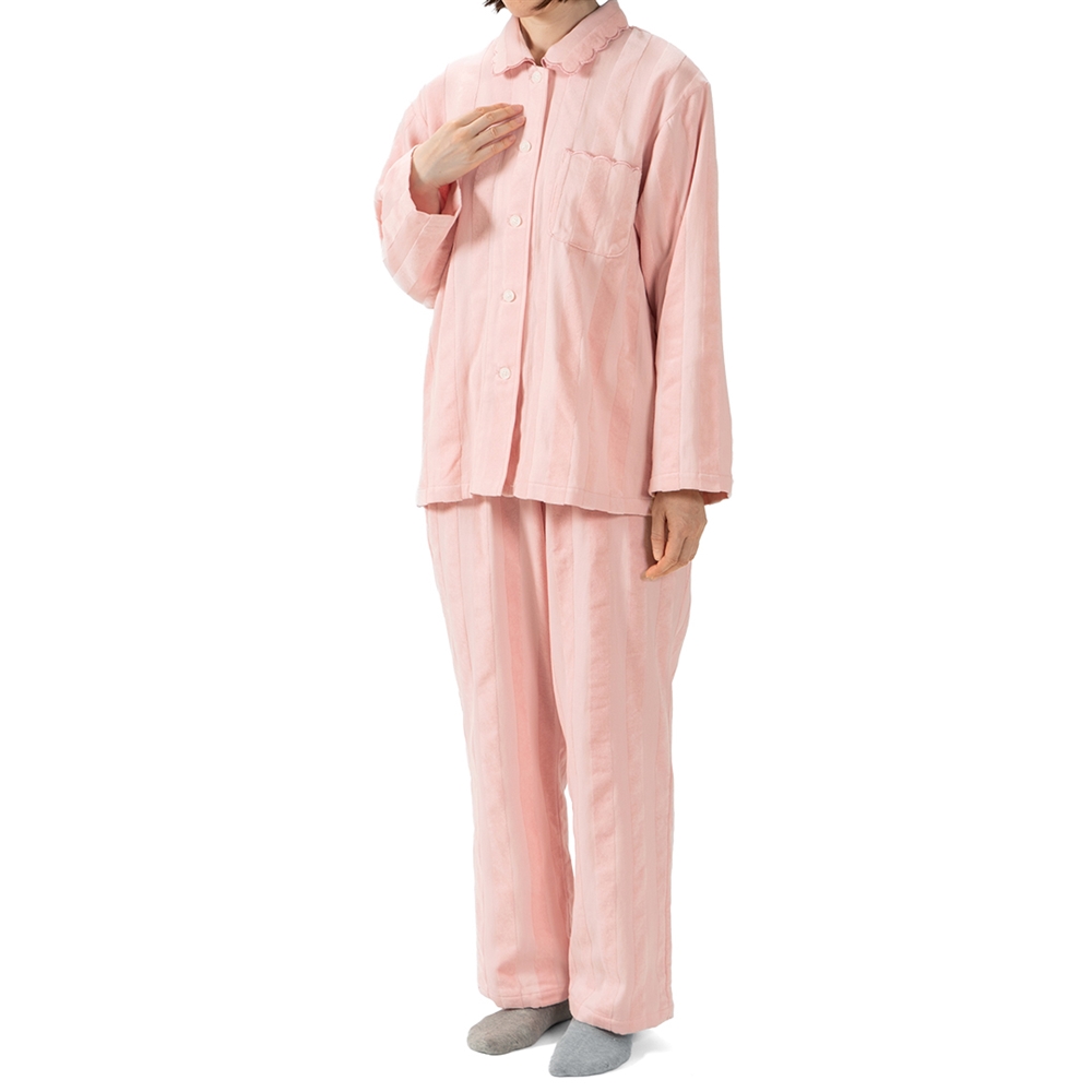 5688 サテンストライプパジャマ